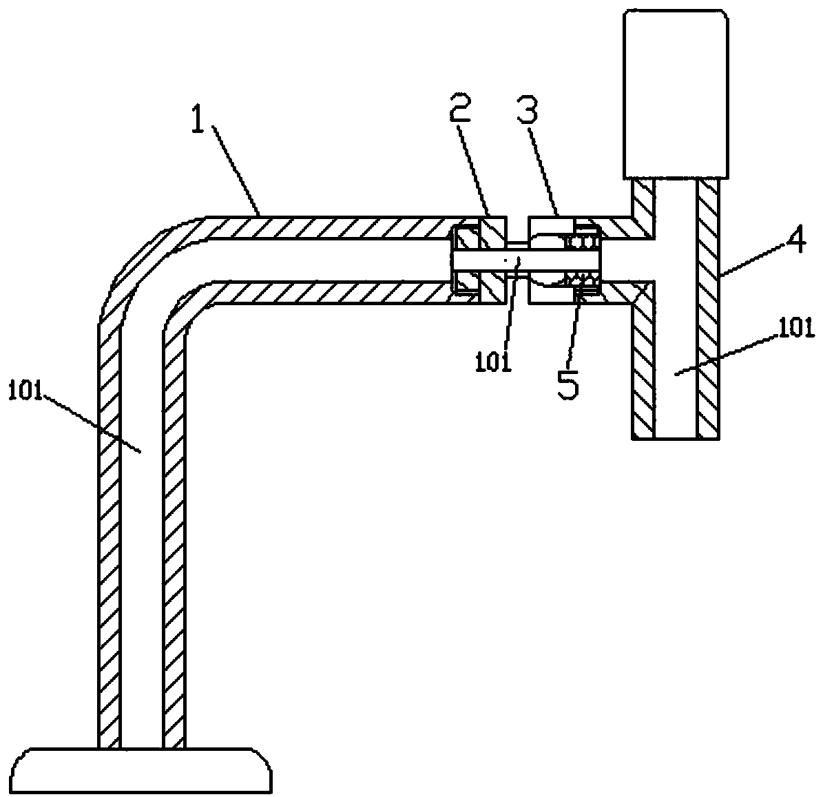 Tap with water outlet direction being adjustable