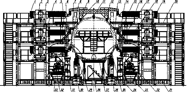 Digitalized assembly system for bodies of large planes