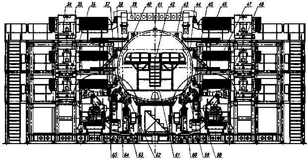 Digitalized assembly system for bodies of large planes