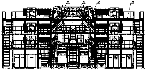 Digitalized assembly system for bodies of large planes