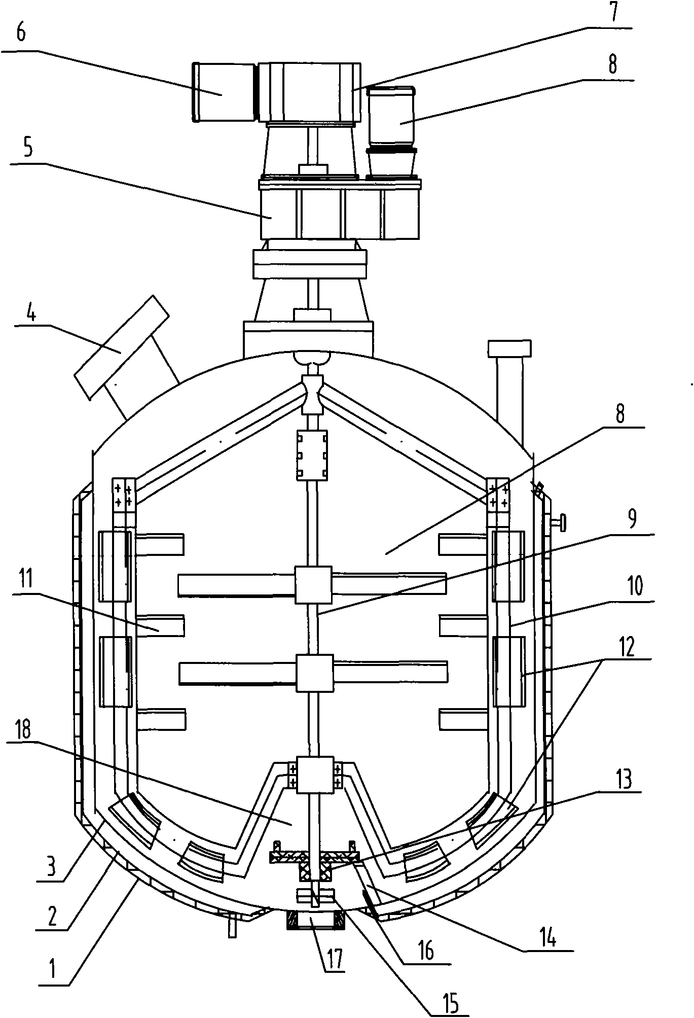 Combined stirred tank reactor
