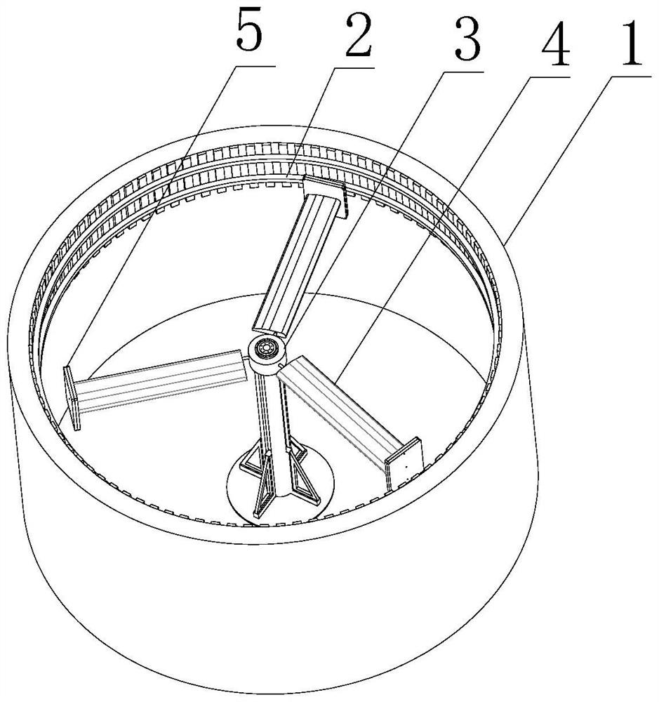 Surrounding type high-speed dynamic wireless power supply system simulation experiment device