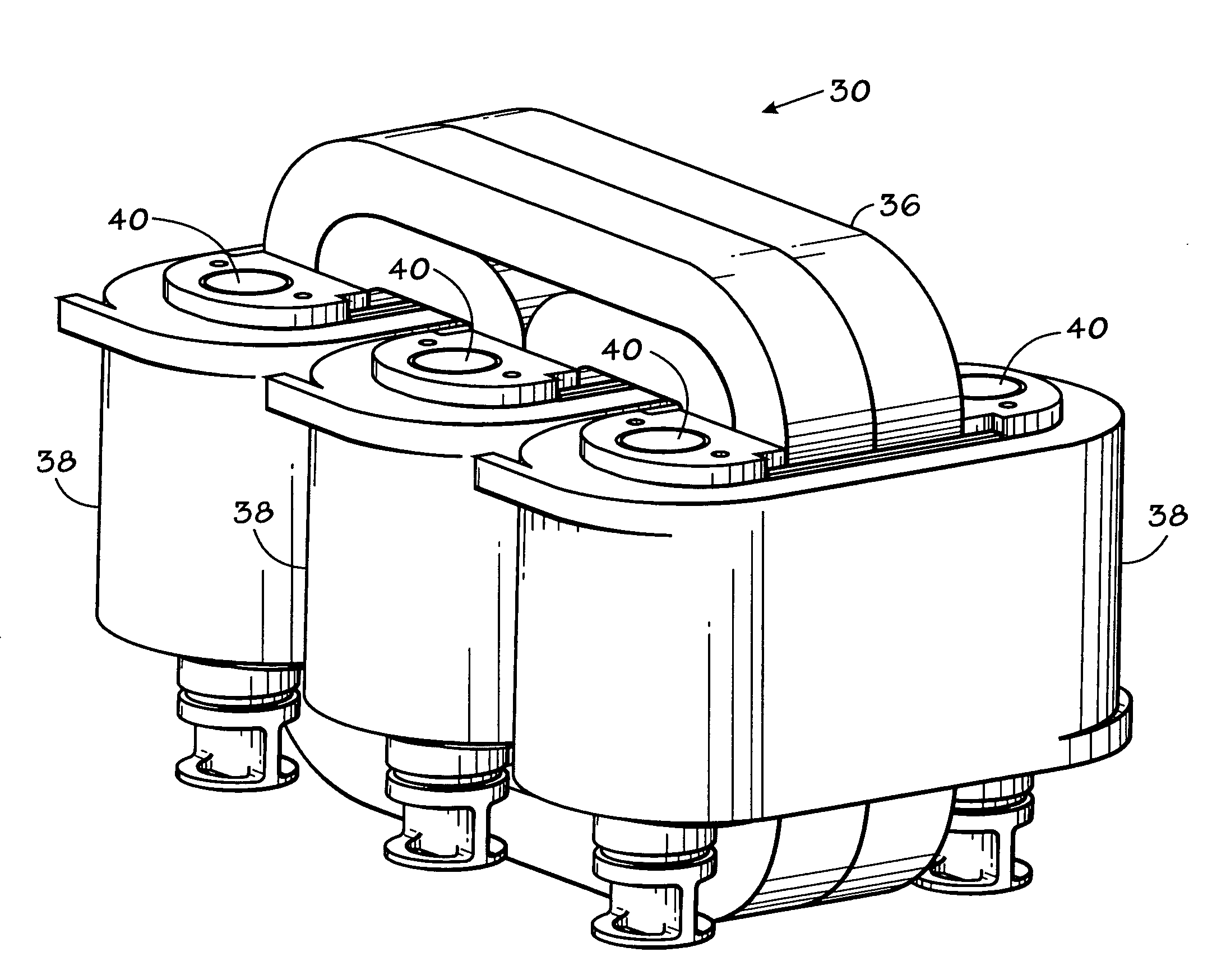 Electric coil and core cooling method and apparatus