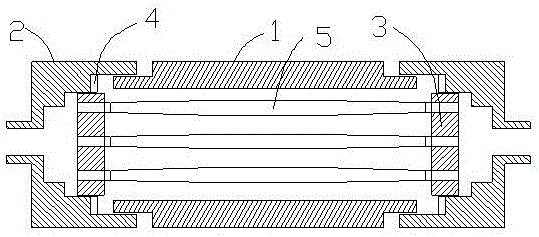 Flat spiral tubular heat exchanger