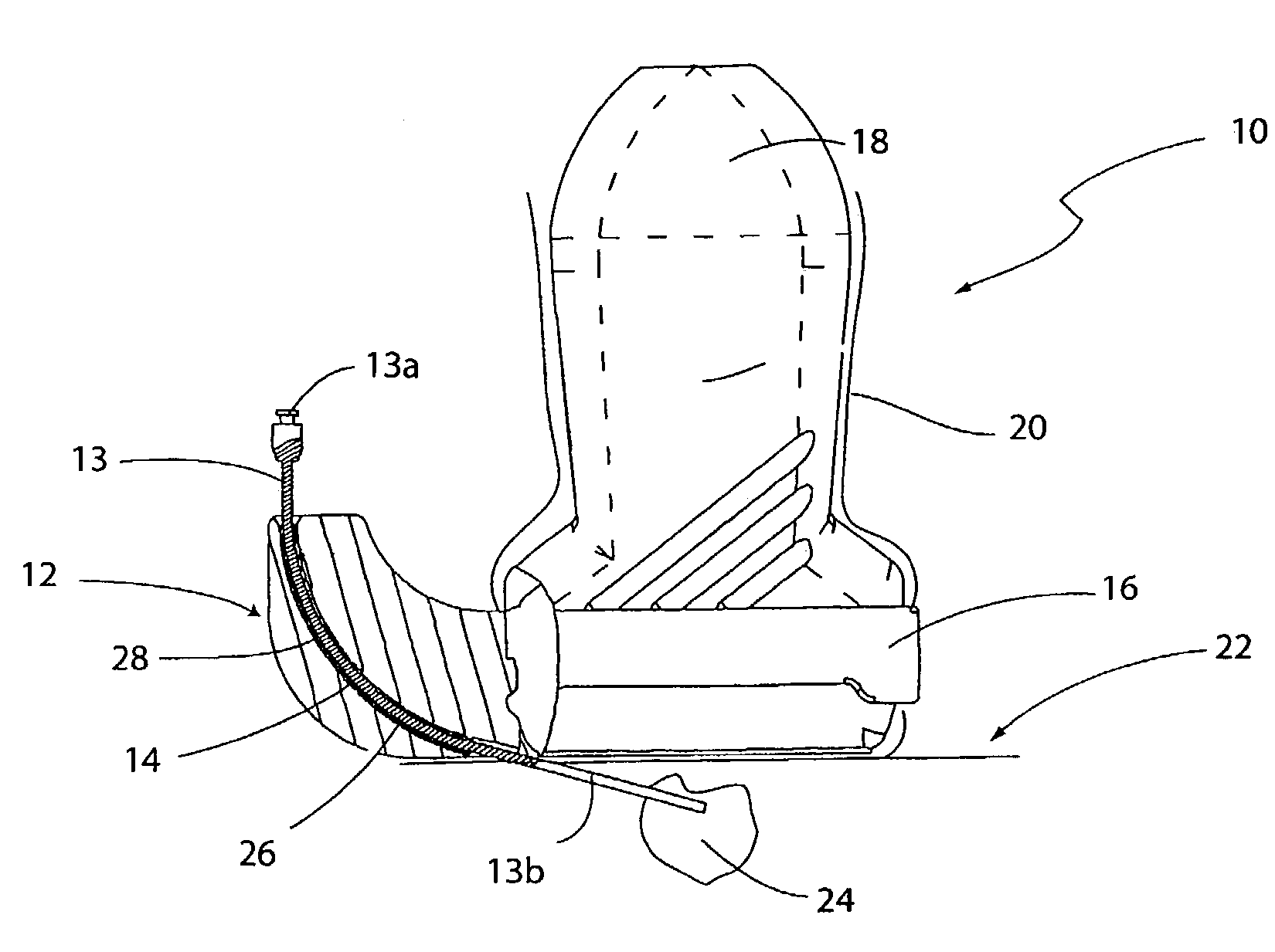 Shallow angle needle guide apparatus and method
