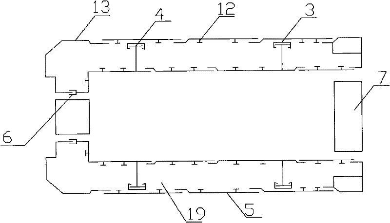 Container lining plate and use method thereof