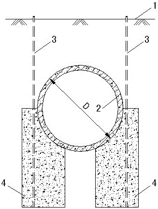 Treatment method of the bedding soft soil of existing circular shield tunnel