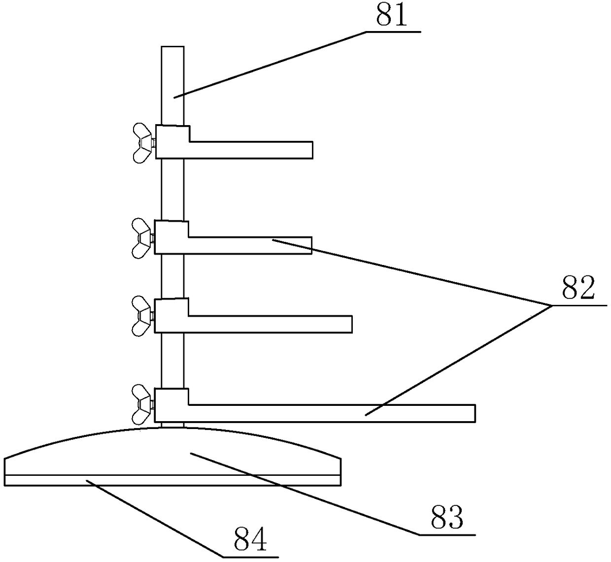 Novel adjustable exhibition stand of multistrand metal compound wires