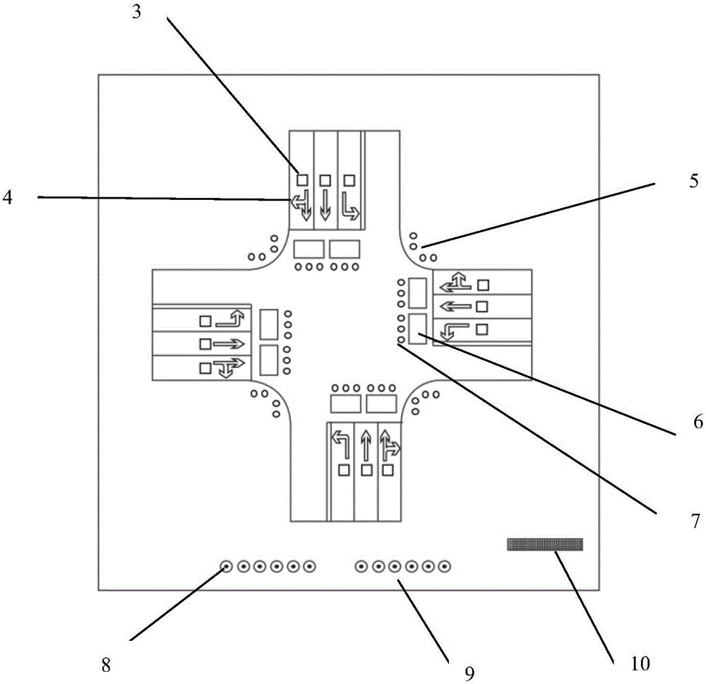 FPGA development module based traffic signal control demonstration box