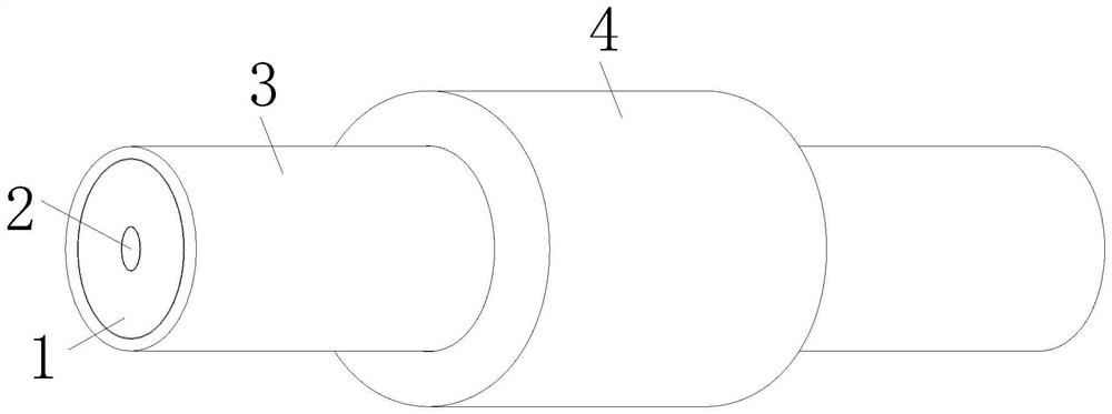 Fiber grating string structure and preparation method thereof