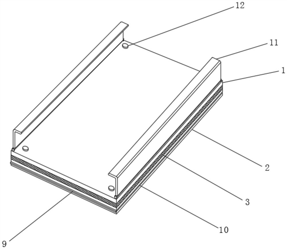 An aluminum honeycomb ceiling panel with a micro-perforated sandwich layer