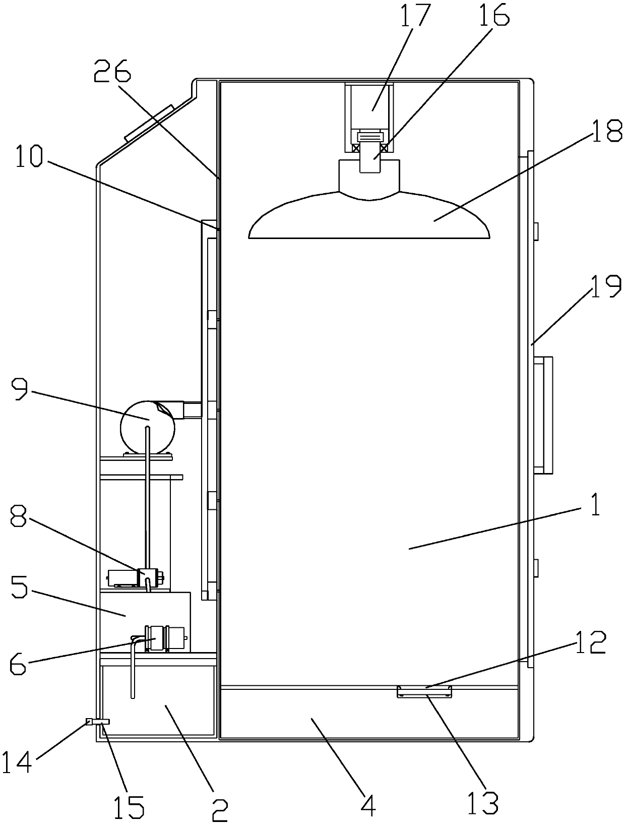 High-speed hot air clothes washer