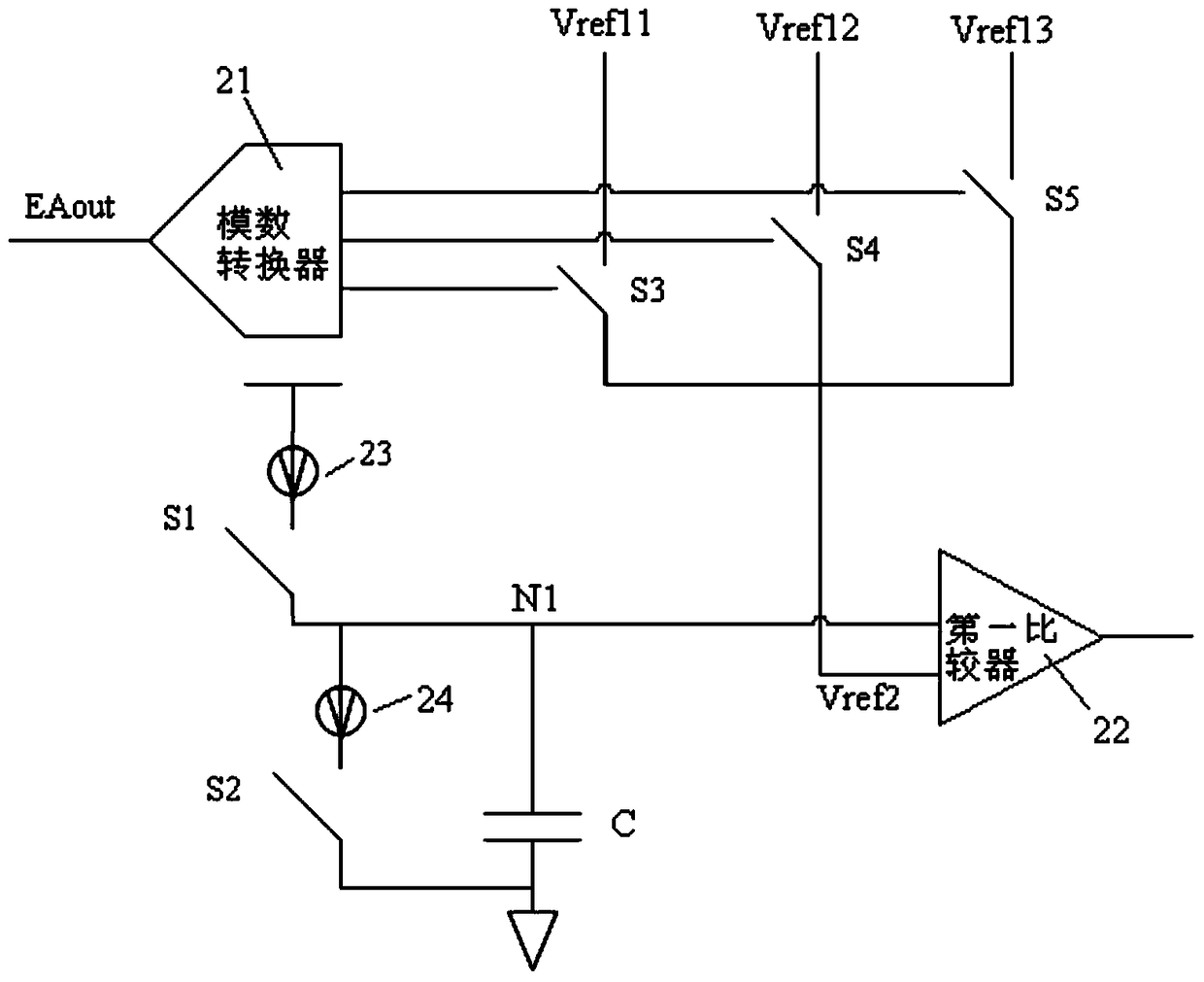 Pulse Frequency Modulation Circuit Based on Reference Voltage Comparator Oscillator