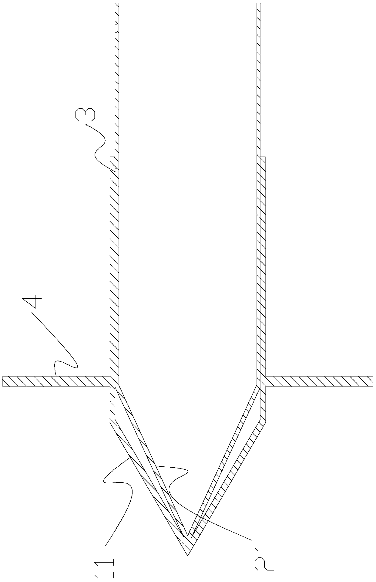 Wall tissue puncture fixation device