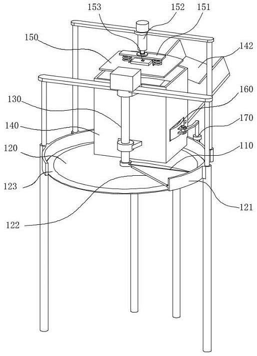 An intelligent Chinese medicine raw material slice feeding mechanism and feeding method