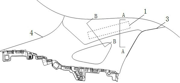 Side air curtain mounting bracket and vehicle