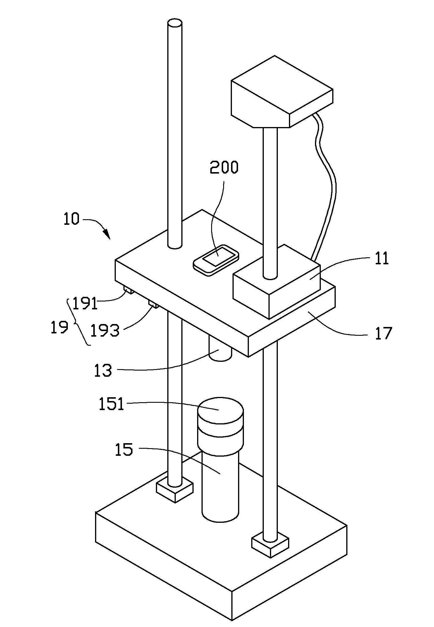 Shock and impact testing device and method