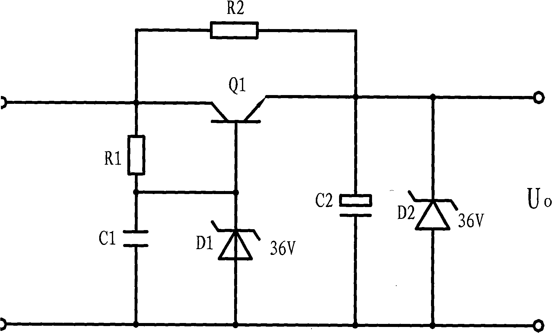 DC over-voltage protection circuit