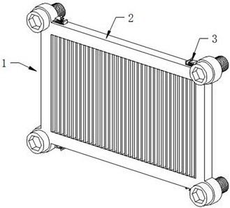 Connecting structure between automobile radiator support and front longitudinal beam