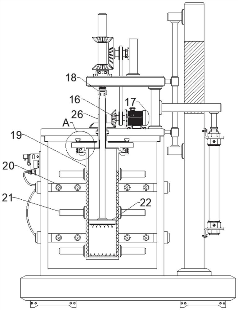 An extraction device for extracting vegetable protein from food