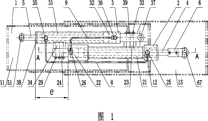 Cylinder set for use in retraction mechanism