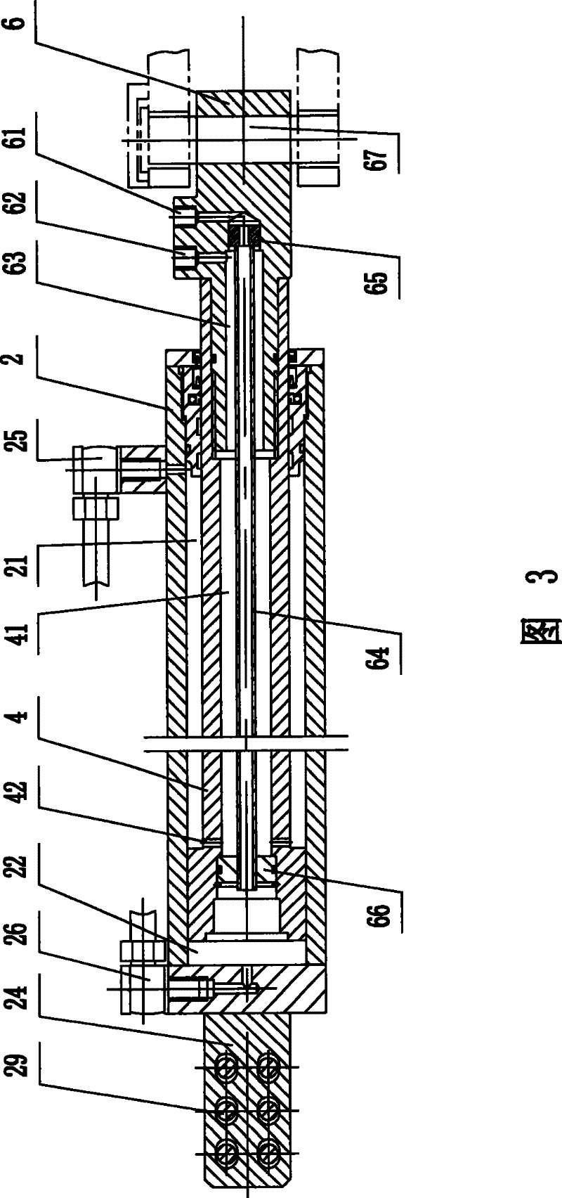 Cylinder set for use in retraction mechanism