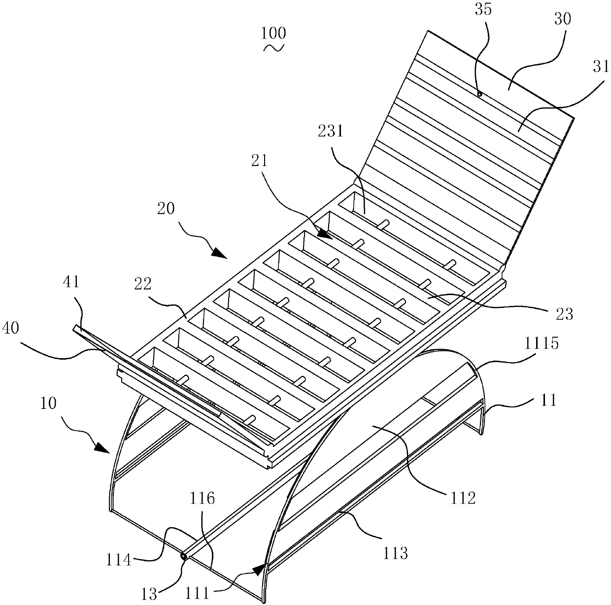 Grating plate assembly used for surface treatment equipment