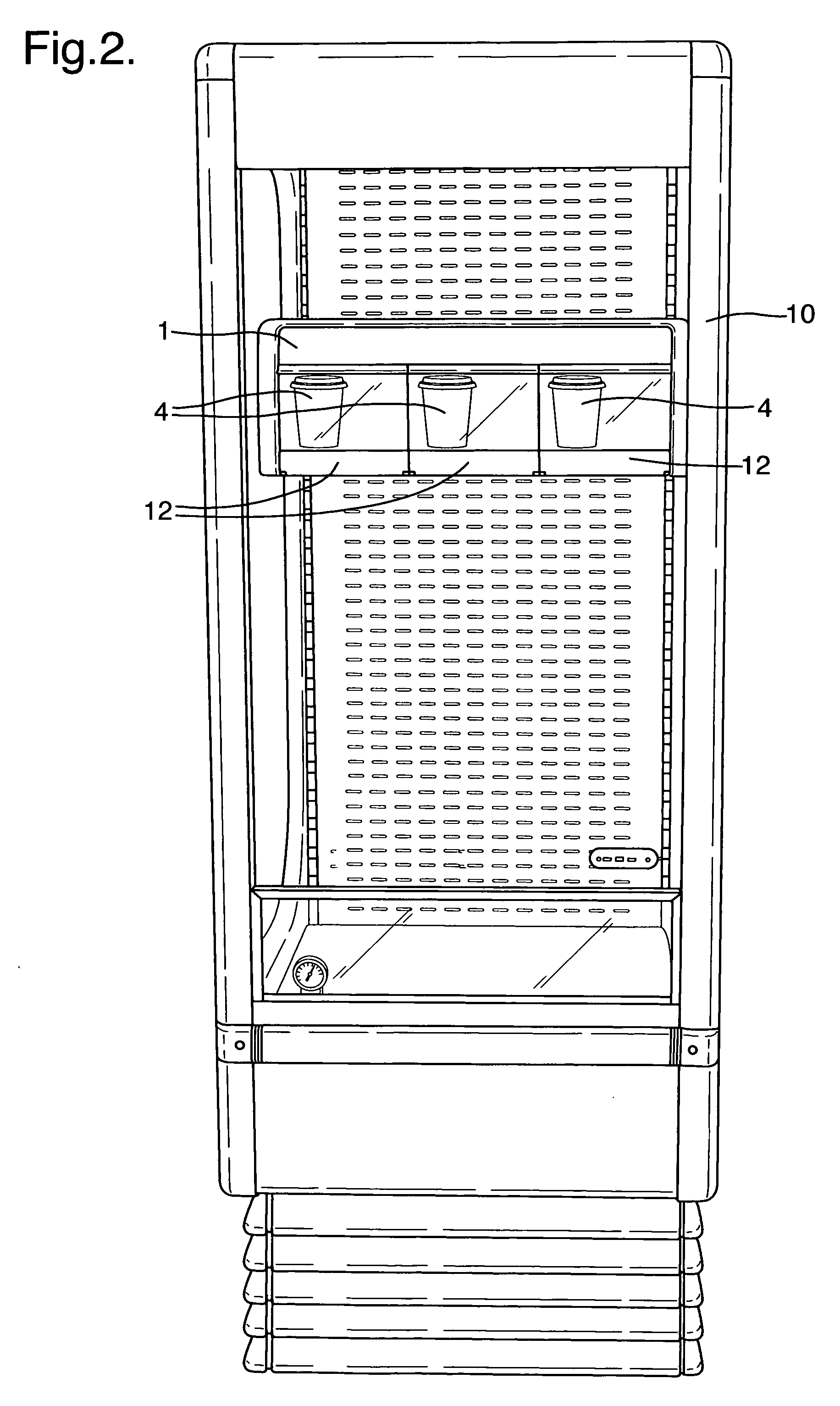 Apparatus and method for displaying and dispensing frozen edible products