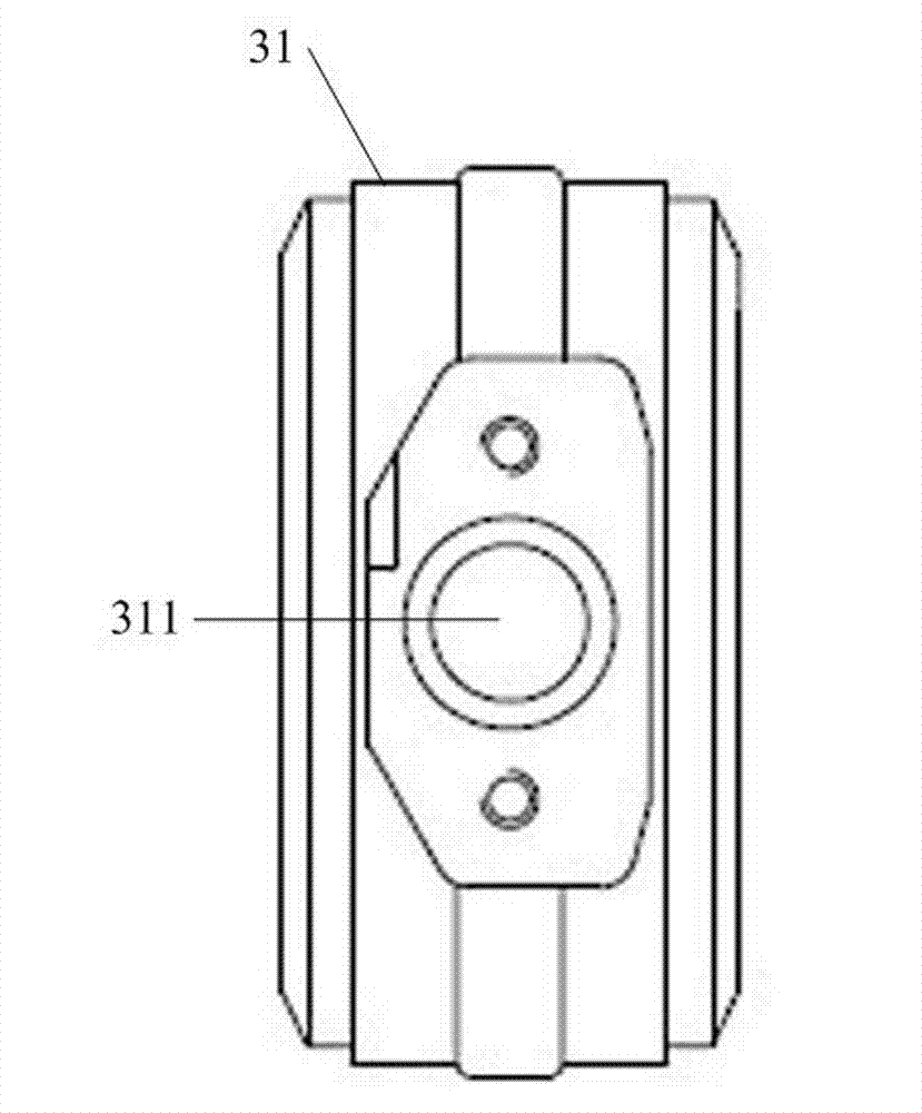 Pressure-limiting exhaust auxiliary brake valve set with arced piston bush