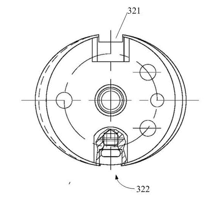 Pressure-limiting exhaust auxiliary brake valve set with arced piston bush