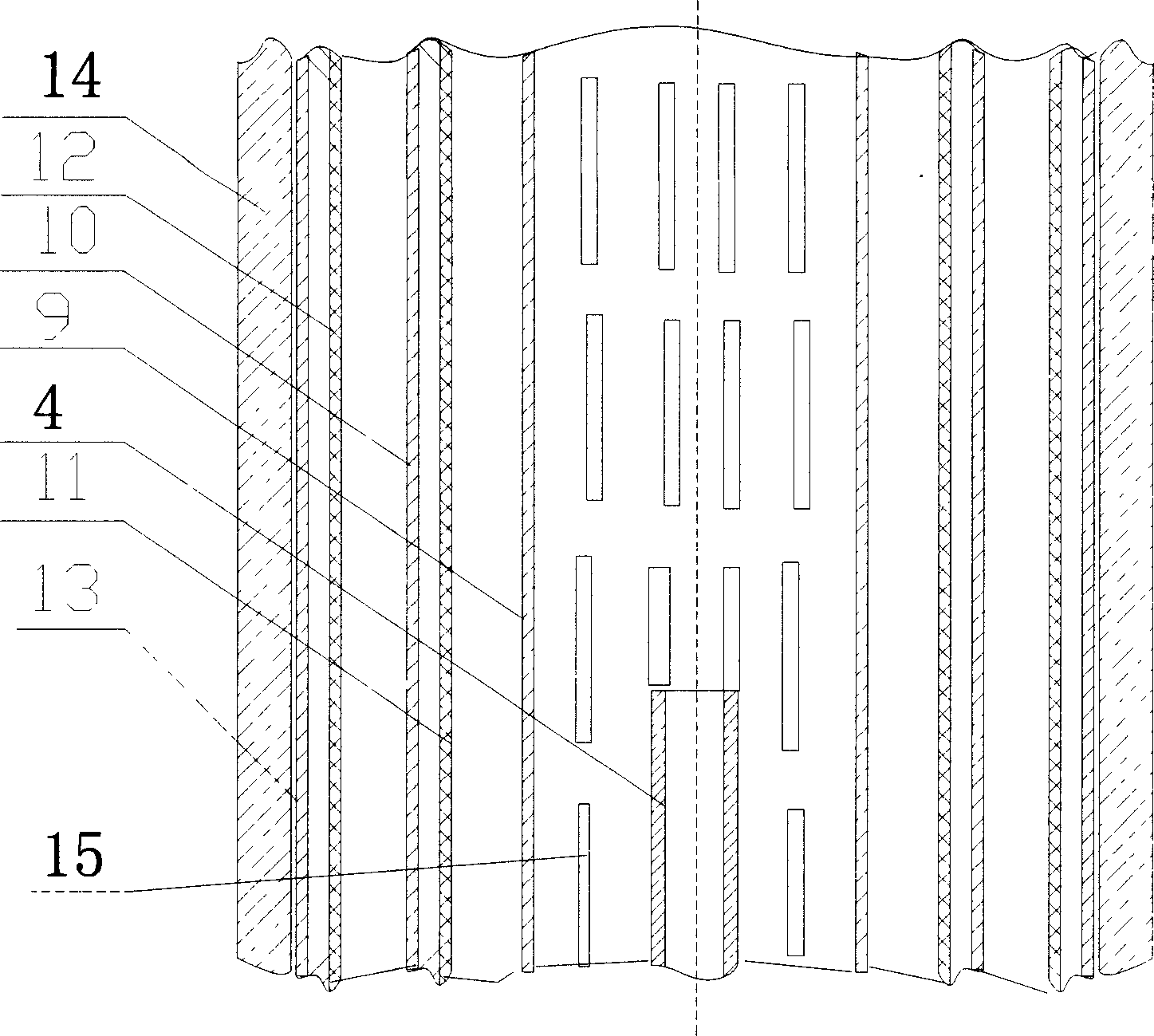 Process and apparatus for separating gas and liquid