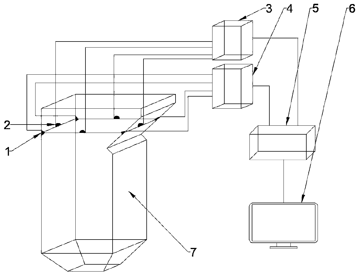 Method and device for measuring temperature in boiler furnace