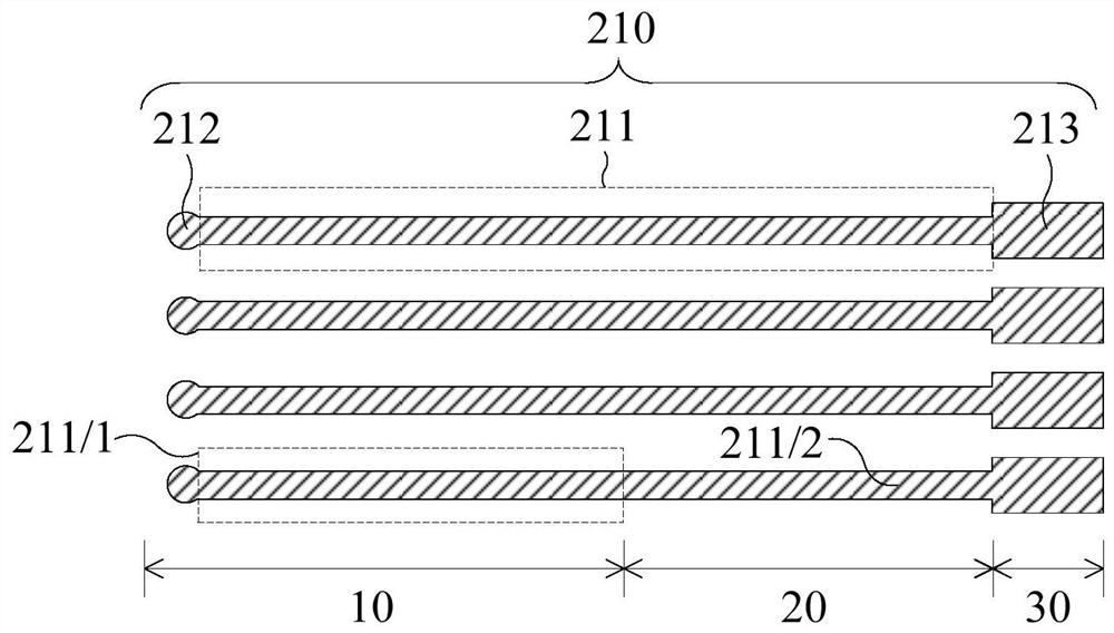 A kind of flexible nerve electrode and the implantation method of flexible nerve electrode