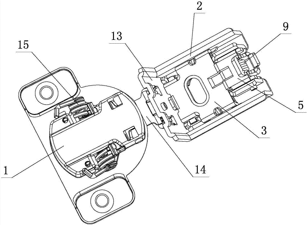 Linkage locking structure of hinge