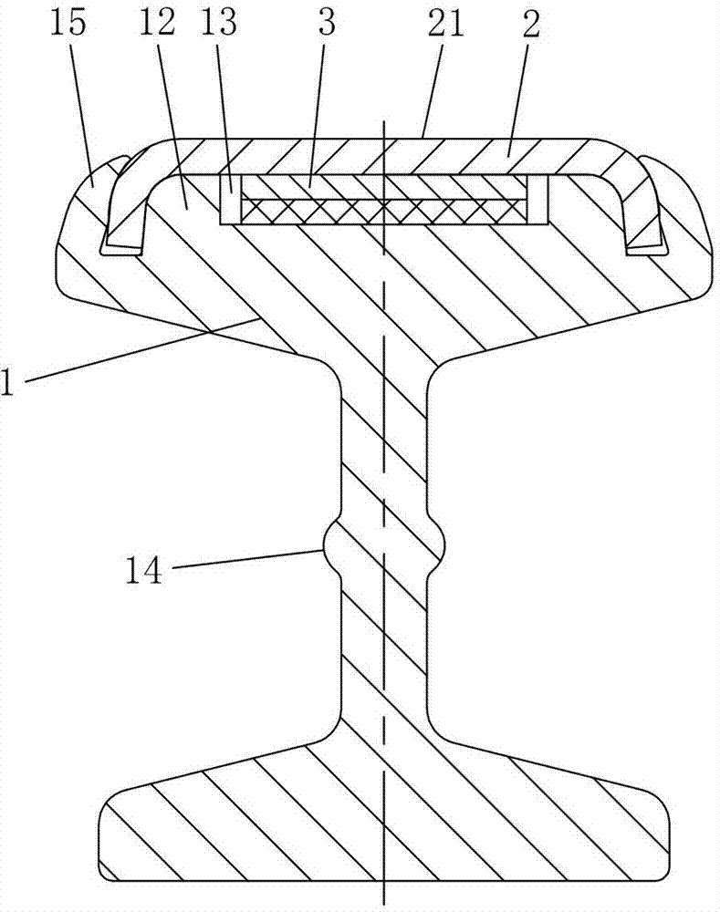 Copper-aluminum composite conductor rail and manufacturing method thereof