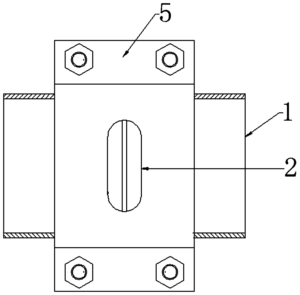 A steel pipe rounding and butt joint tooling