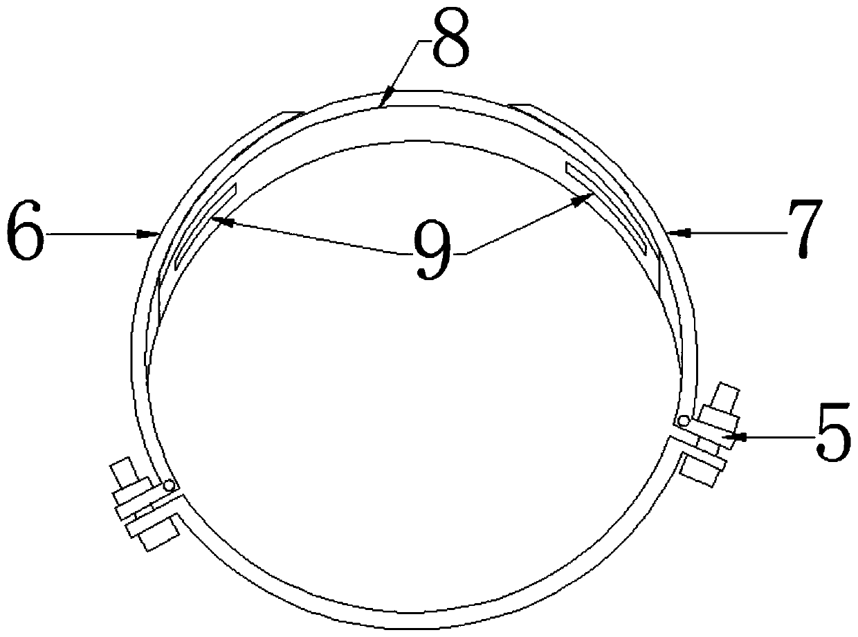 A steel pipe rounding and butt joint tooling