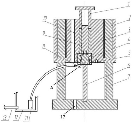 Quick-change forming die for preparing large-diameter magnesium alloy pipes