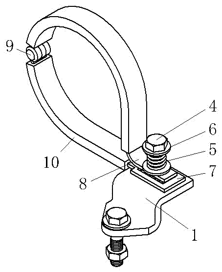 Method and structure for quickly fixing hoop