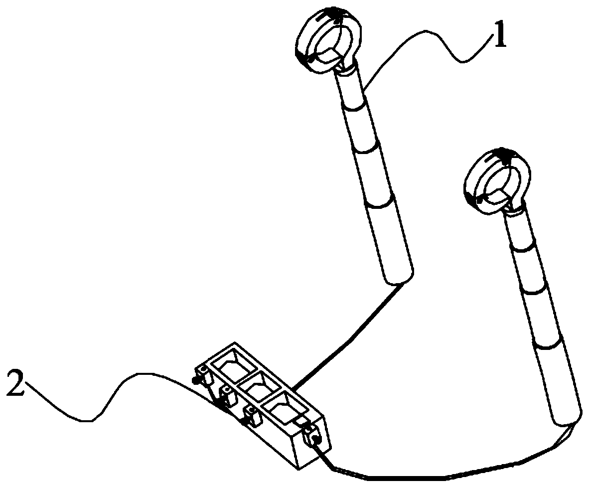 Telescopic mutual inductance current polarity testing device