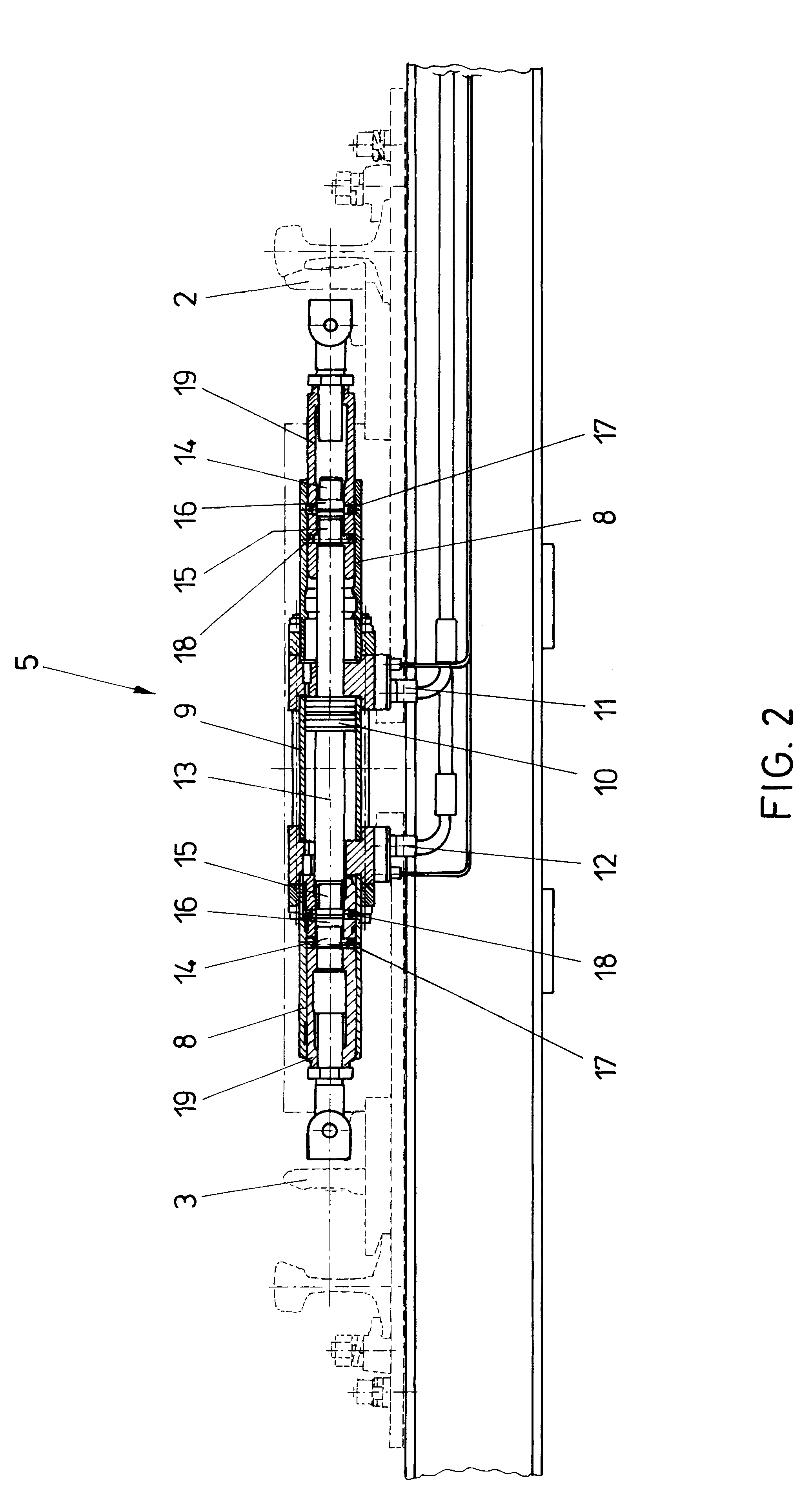 Device for locking end positions of mobile switch parts