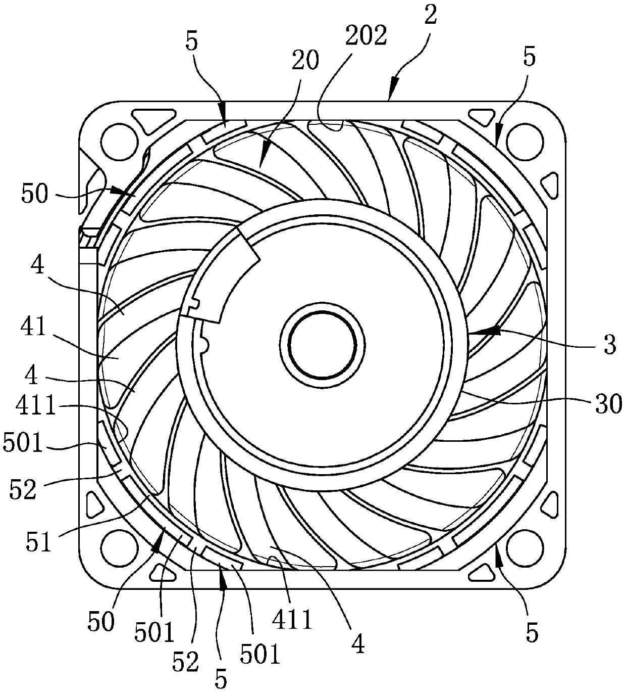 Fan frame capable of reducing noise