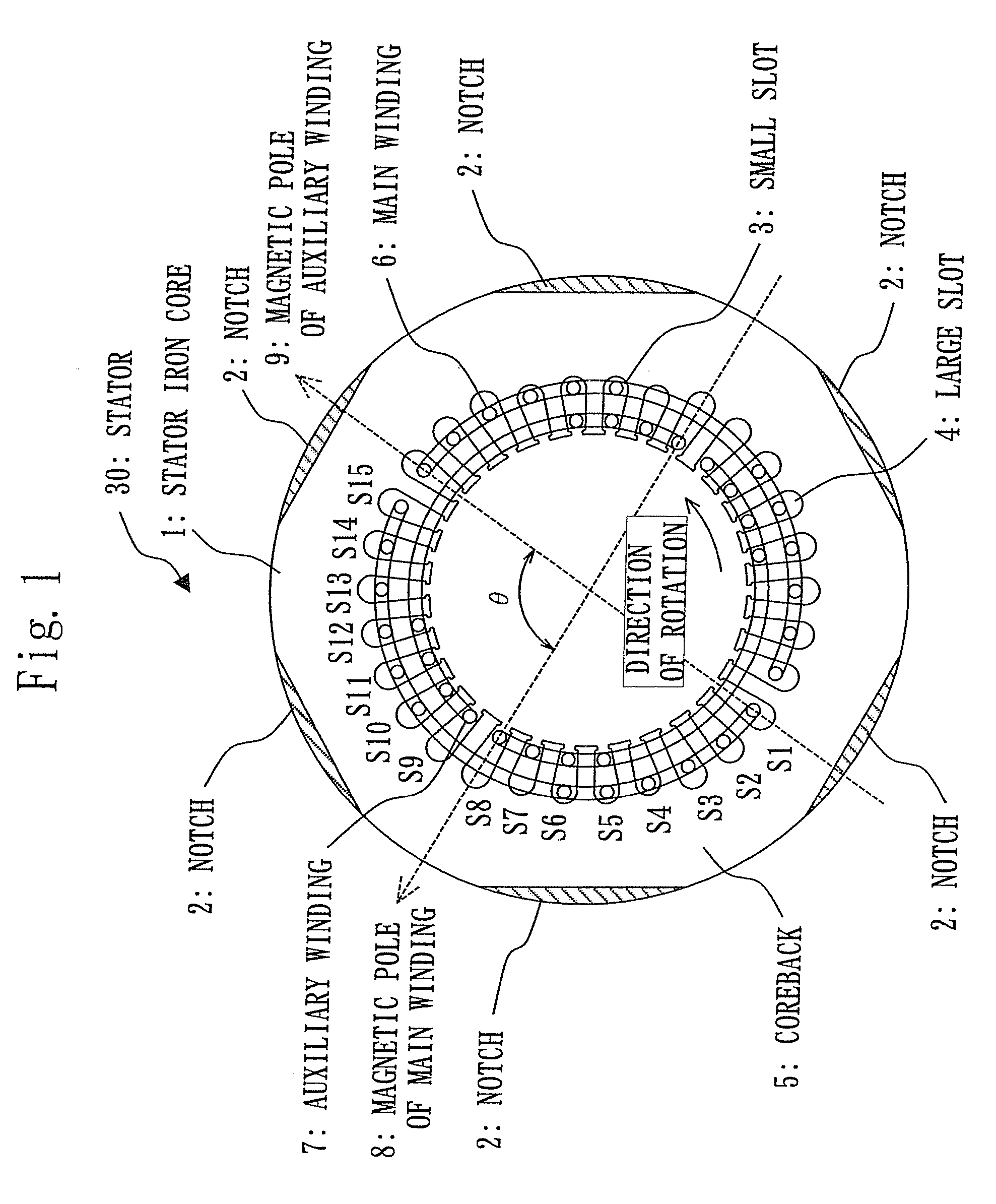Single-phase motor and hermetic compressor
