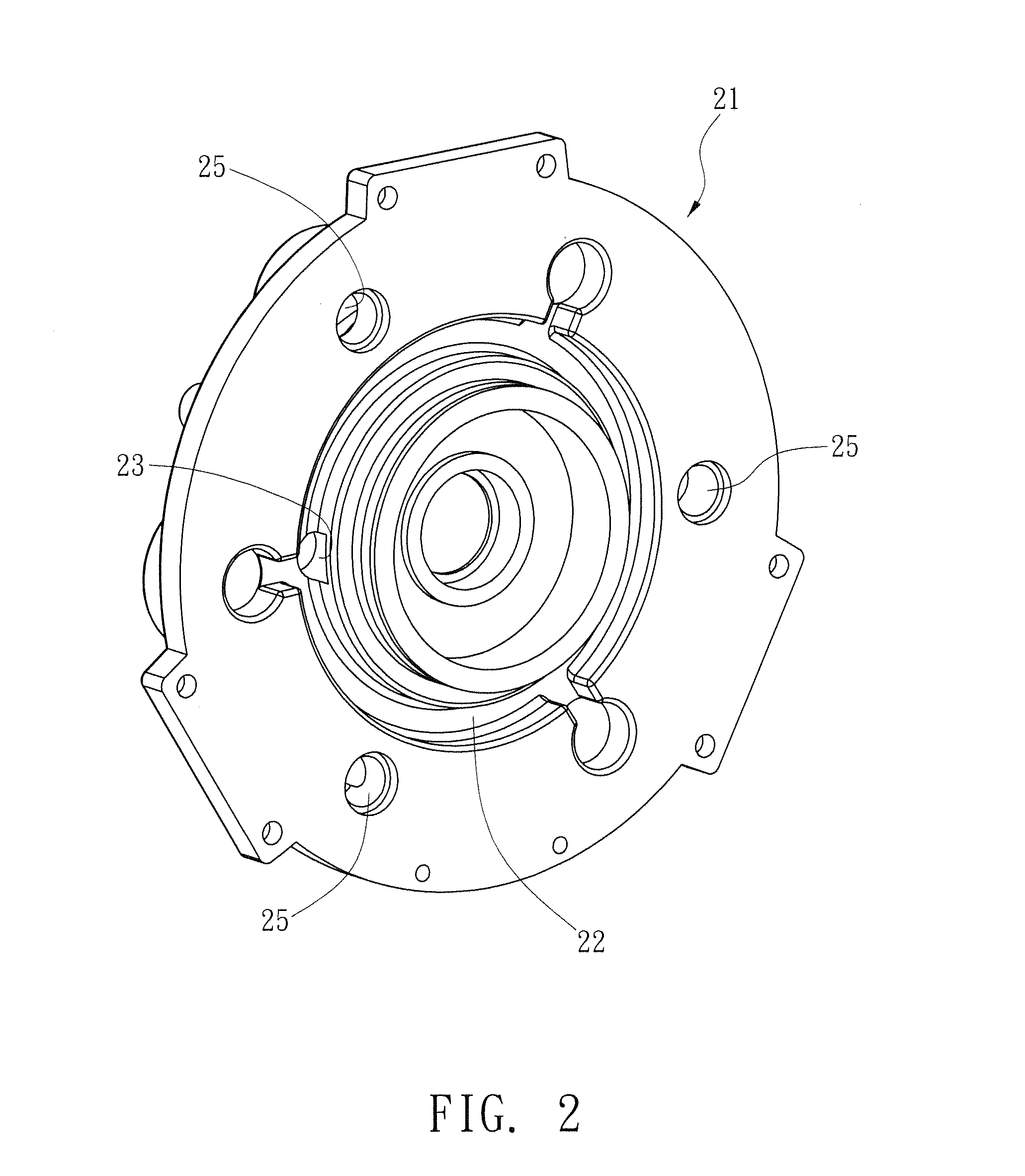 Pressurizing pump structure