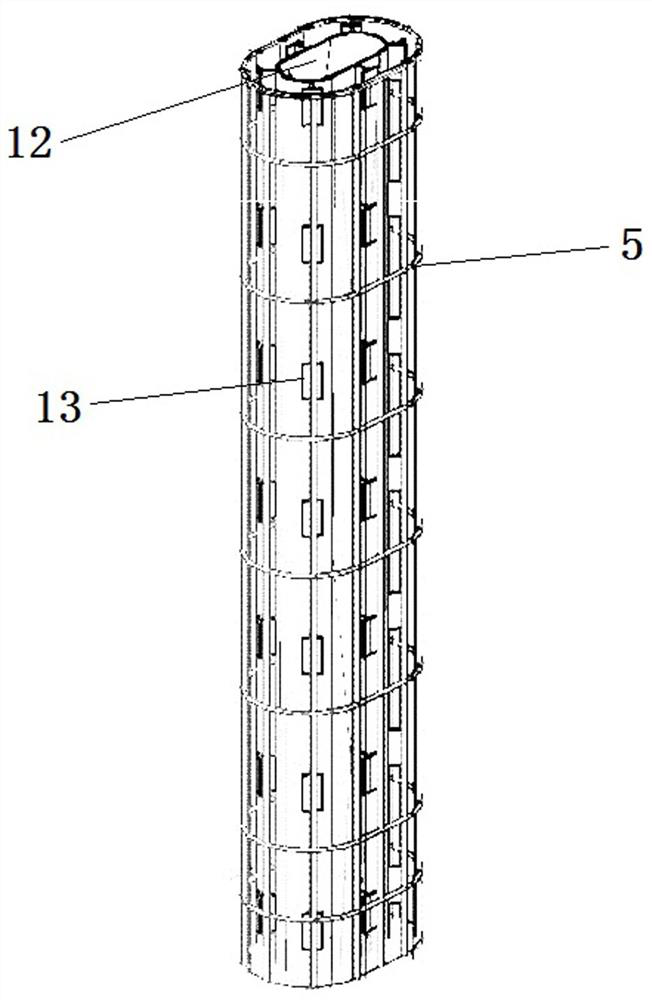 UHPC hollow column pier and construction method thereof