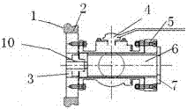 Shield tunneling machine muddy water tank soil mud pressure sensor replacing device and method for replacing same