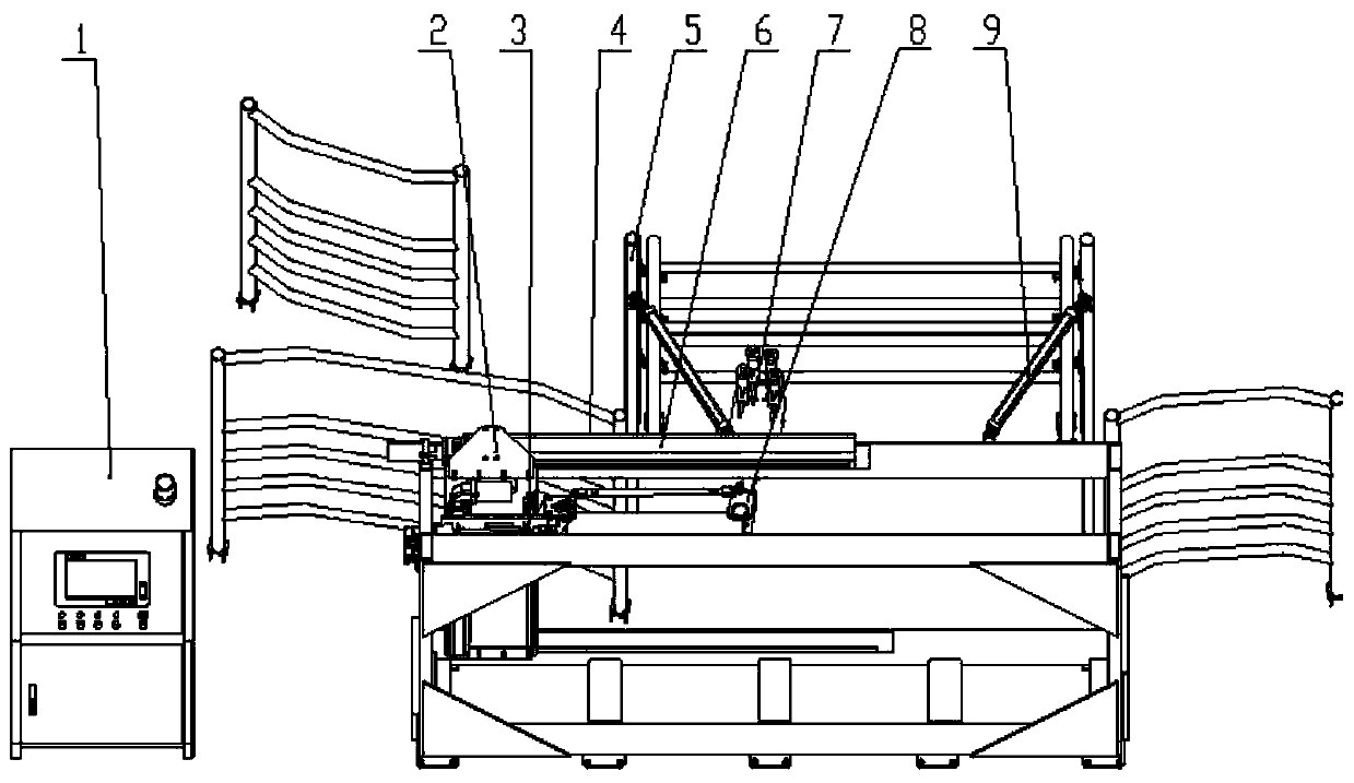 Novel cow milking robot and application method thereof