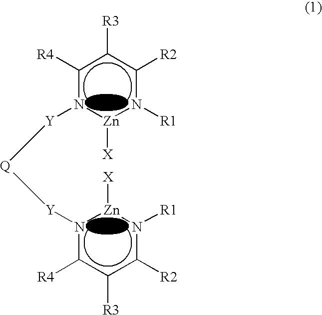 Bimetallic zinc complex and process of producing polycarbonate using the same as polymerization catalyst