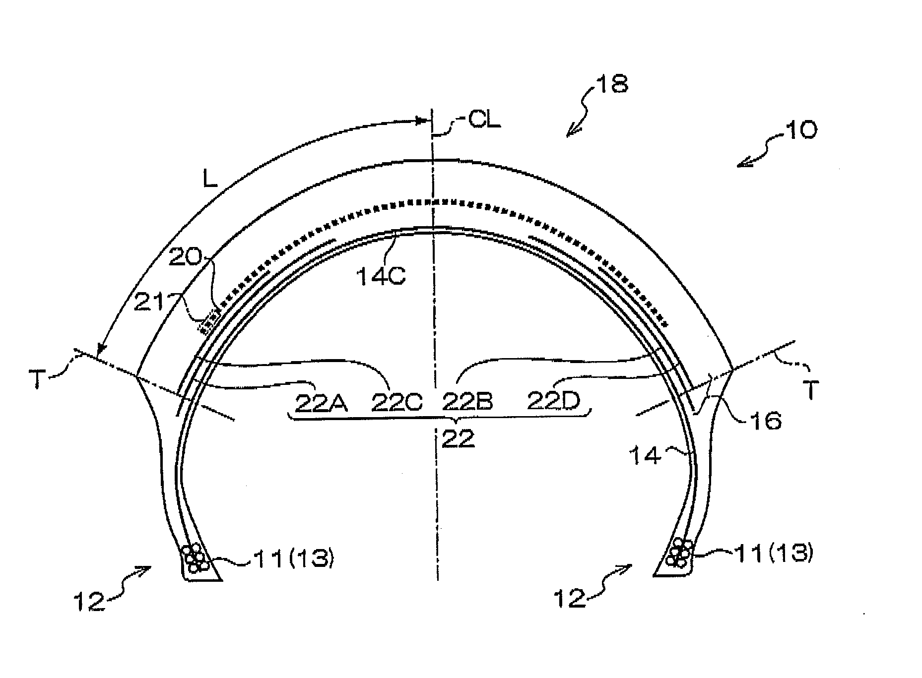 Pneumatic tire for two-wheeled vehicle