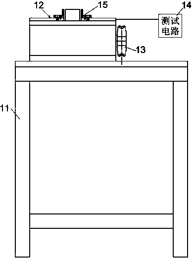 Three-point force tester for cylindrical elastic element